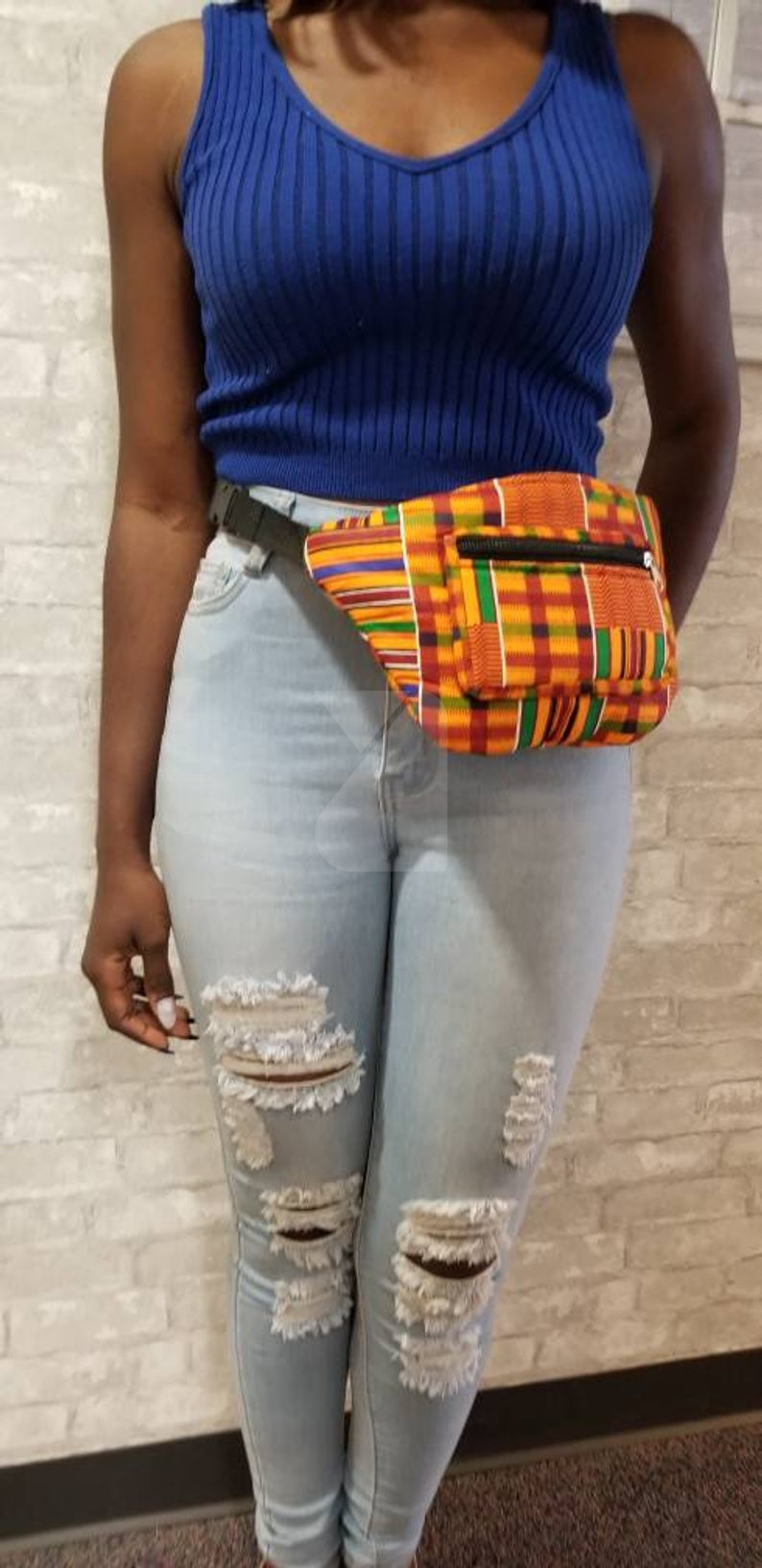African Print Fanny Pack - Multicolor kente - Ankara Waist Bag / Bum b –  AfricanFabs